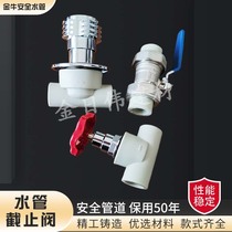 Wuhan Golden Bull Safety Ppr Water Pipe Accessories Valve Shut-off Valves Double Live ball valve Core 4 points 6 points 1 inch 2025
