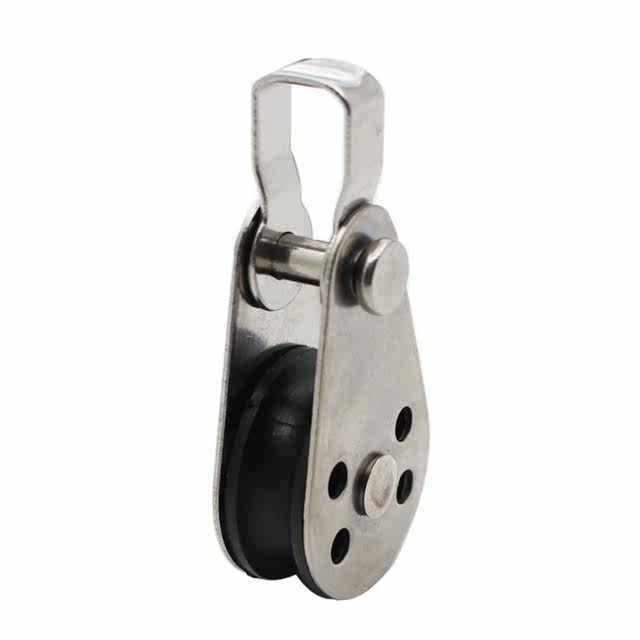 5pcsStainlessSteelPulleyBlockHangingWireTowingWheel