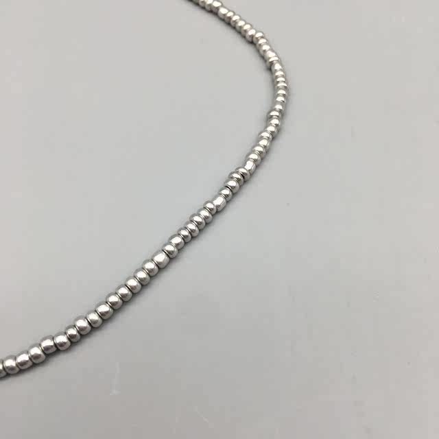 SilverColorbeadsChokerFemaleNecklaceBohemiaDropshipp