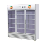 Шкаф с пивным напитком охлаждаемый супермаркет охлаждающий холодильник вертикальный коммерческий однорудный двойной дверной свежий шкаф с большой емкостью прямой холод