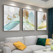 Living room decoration painting modern simple sofa background wall painting Nordic style atmospheric murals bedroom dining room hanging painting