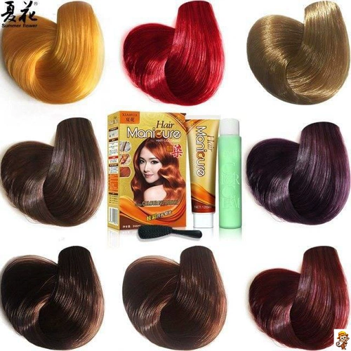 Краска для волос, желтая зеленая акварель