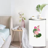 Креативные наклейки на стену, водонепроницаемый туалет, наклейка, в цветочек