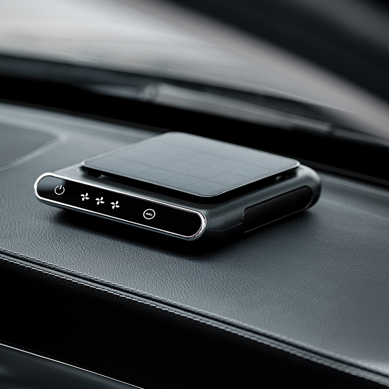 Car air purifier solar car aroma oxygen bar with car starting car with car delaldehyde odor second-hand smoke