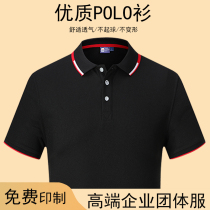 Summer polo shirt custom overalls T-shirt short sleeve corporate team culture advertising shirt overalls embroidery print LOGO