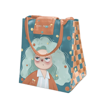Osunxi Lunch Box Bag Female Commuter Student Body Insulation Portable Hand Lunch Bag Day Ensemble Cute High Face Value