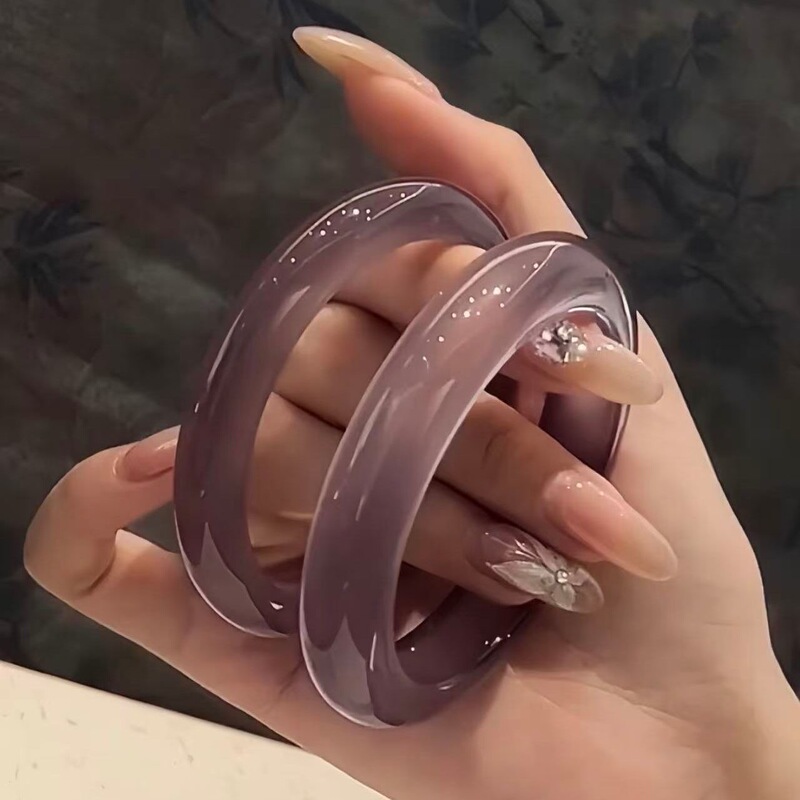 New Wine Red Bracelet, Ice-Type Cat's Eye Bracelet, Violet Imperial Purple, Comparable to Chalcedony Bracelet, Birthday Gift for Women New Wine Red Bracelet, Ice-Type Cat's Eye Bracelet, Violet Imperial Purple, Comparable to Chalcedony Bracelet, Birthday Gift for Women