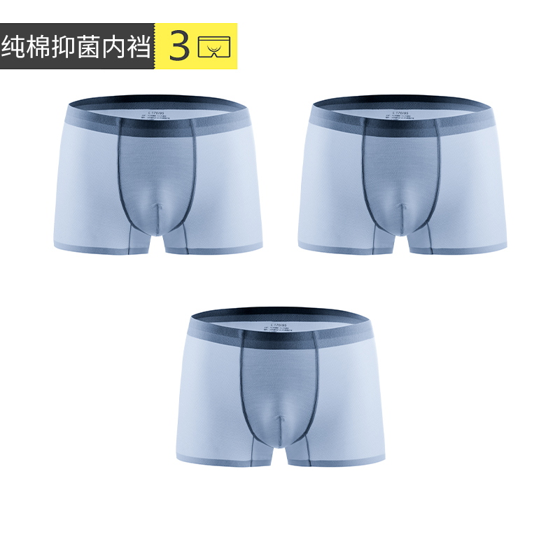 Lạnh Vua Mens Panties Mens Ice Silk Undremed Summer Shorts Mordale Flat Corner Ultra Thin Breathable kháng khuẩn Four Corners.