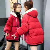 Короткий брендовый пуховик с пухом, куртка, коллекция 2022, в корейском стиле