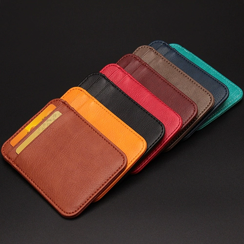 Маленький легкий и тонкий картхолдер для визитных карточек для водительских прав, делается под заказ, с печатью вашего логотипа