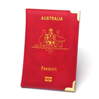 Медный красный чехол для паспорта