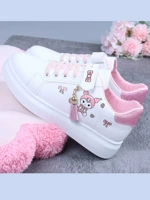 Детская летняя дышащая белая обувь, спортивные кроссовки для девочек, туфли, мягкая подошва