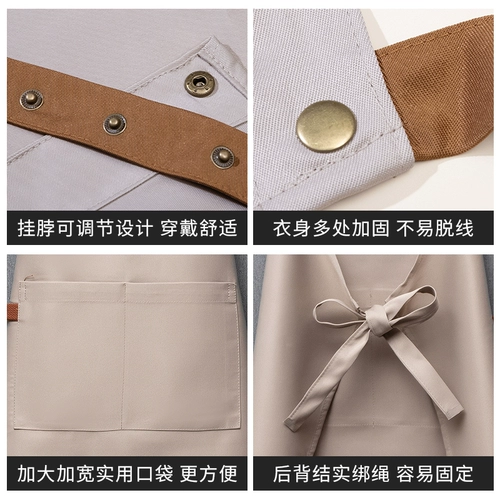 Водонепроницаемый фартук для работы подходит для мужчин и женщин, чай с молоком, популярно в интернете, делается под заказ, с печатью вашего логотипа