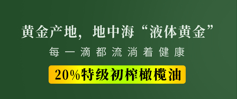 【20%橄榄油】金丰盛2.8L特级初榨橄榄油