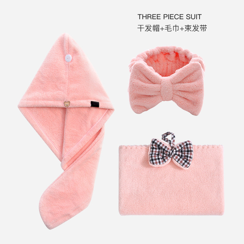 Thickening Dry Hair Cap Woman Rubbing Hair Suction Speed Dry Wash Face Bunch Hair with cute 2023 new Baotou towel Divine Instrumental-Taobao