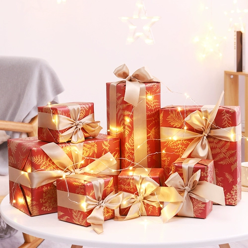 Рождественские подарочные коробки, украшения, Рождественская елка, сцена, подарочная коробка, Рождественское украшение окна торгового центра, подарочная коробка