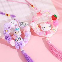 2022 New car hanging parts handmade diy pack cream rubber cute cartoon rear view mirror hanging