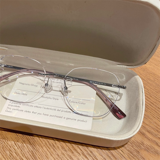 ретро-очки без оправы из титана для женщин, могут быть оснащены линзами, сверхлегкий металл, съемная оправа, художественные, модные и высококачественные