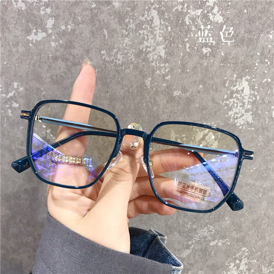 大方框近视眼镜框女可配镜片带度数超轻复古圆脸显瘦韩系男眼睛架