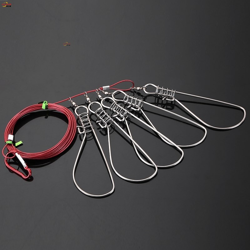 String fish buckle control fish 5 buckle wheel Luya lock fish buckle live fish buckle fish farming fishing gear connection ring fish lock rope big fish