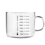 Ручка Scaler's Flat Glass Water Cup Suckfose Cup Cup Coffee Coffee Microwave Furvace Can Buld японский стиль