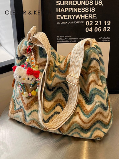 Clever&Ketch niche design large-capacity tote bag for women 2025 new versatile casual shoulder bag