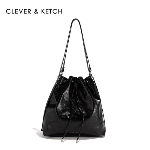 Clever&Ketch женская сумка-ведро большой вместимости, новинка 2025 года, простая и универсальная сумка через плечо на одно и двойное плечо