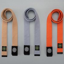 2023 new student male and female universal canvas belt casual 100 lap tooling jeans with inwind belt