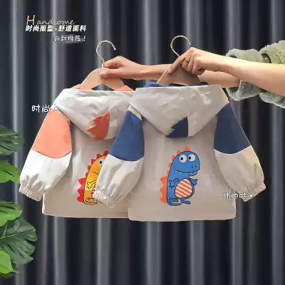 Boys' coat 2021 new children's spring and autumn coat Korean version of small children Spring and Autumn dress foreign style children's clothing tide