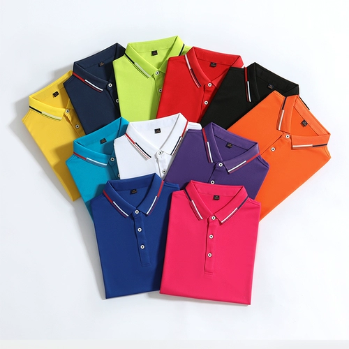 Хлопковая спортивная футболка polo для работы, делается под заказ, с печатью вашего логотипа, с вышивкой