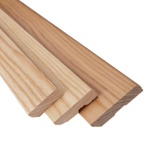 Geran ash log solid wood baseboard oak log color Japanese style 6 cm flat baseboard