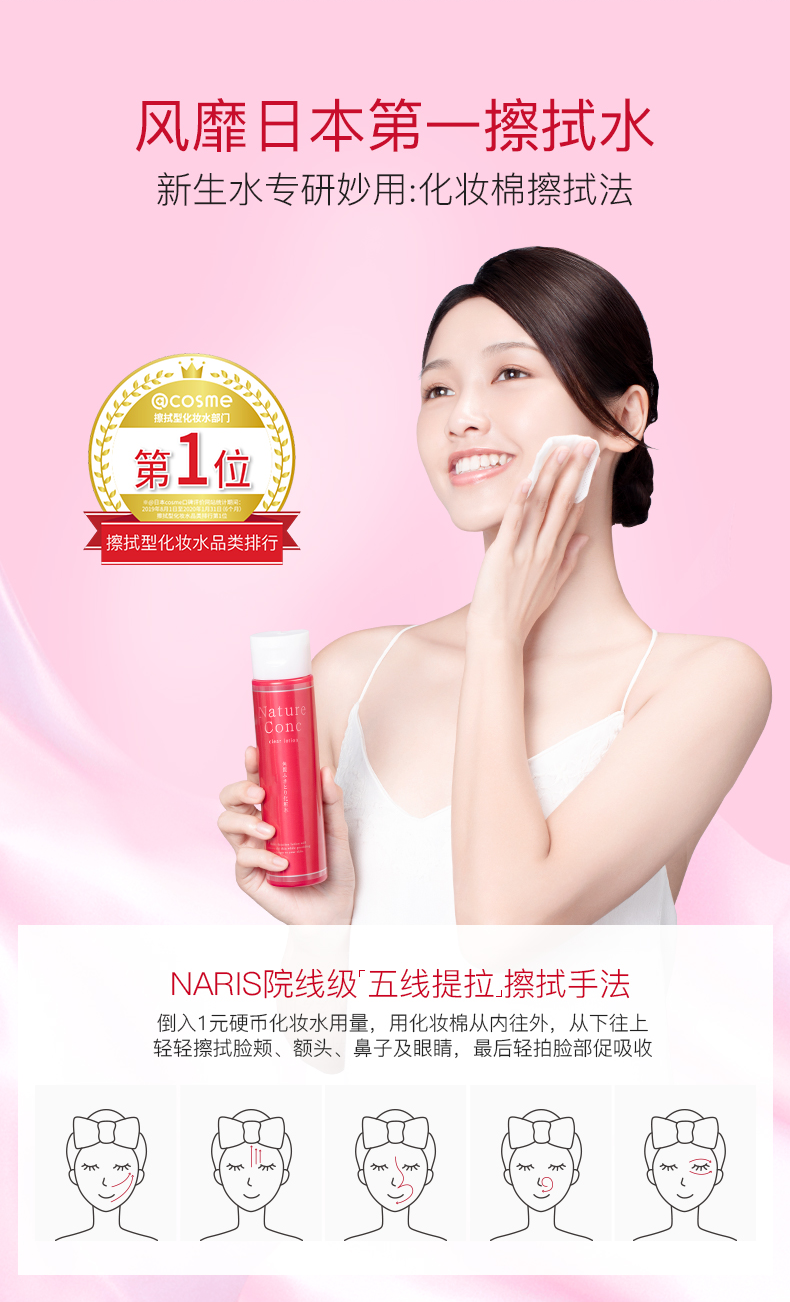 日本国民爽肤水 娜丽丝 角质调理新生水 收缩毛孔 保湿爽肤 200ml 图11