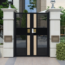 Iron Art Doors Courtyard Doors Venetian entrance Garden Gate Modern minimalist Countryside Villa gate Single Double Open Door Custom