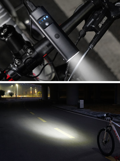 自行车夜骑灯前灯山地车灯单车灯手电筒超亮骑行前灯装备配件大全