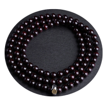 Zhenzzong Xiaoye Purple Sandalwood Браслет Silver Inladid Buddha Beads Duozadiac Zodiac