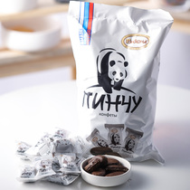Russian panda sugar macaron sandwich Aconte Hua silk cake chocolate imported snacks