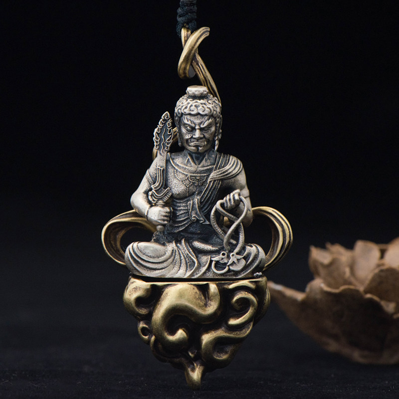 Unmoved King Bodhisattva pendant male chicken necklace hanging female auspicious wear amulet Fundamental Buddha Guardian