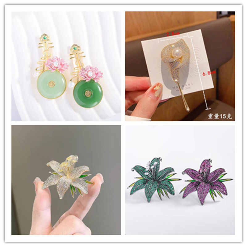🌟 百合领针:优雅的时尚之选 💎-胸针-淘宝好物网