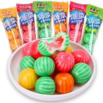 Watermelon bubble gum in the post-708090 era nostalgia snack bar eight nine children barrel chewing gum 1