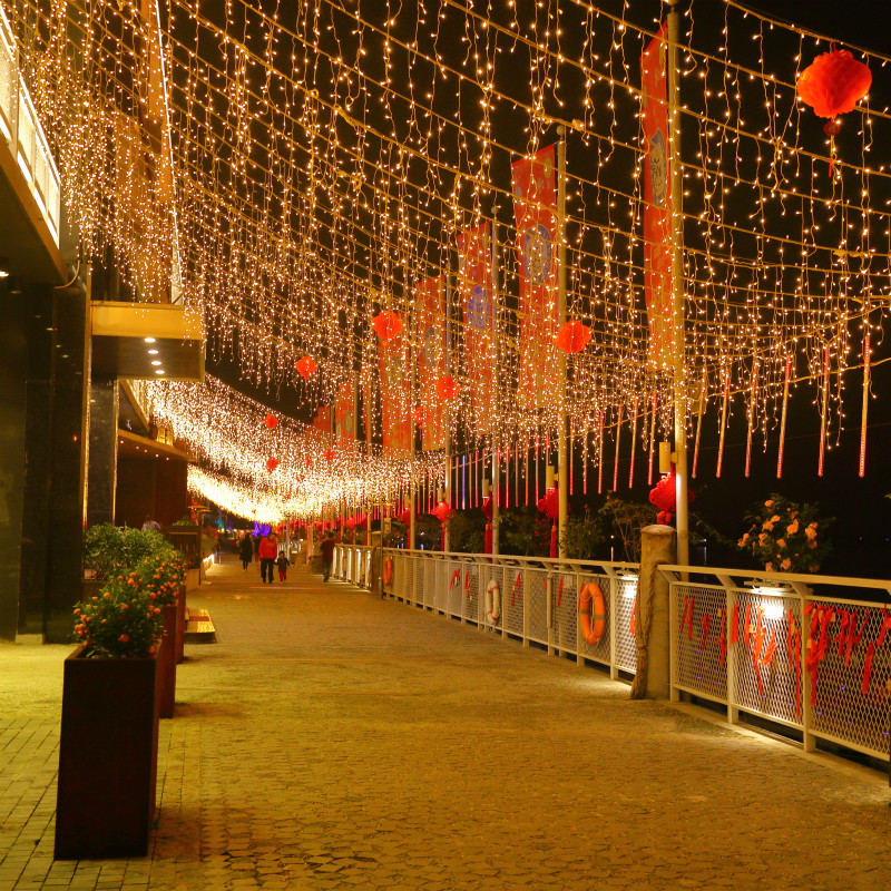 LED Lightlights Lights Lights full of star ice waterfalls decorated lampoutdoor wedding romantic creativity