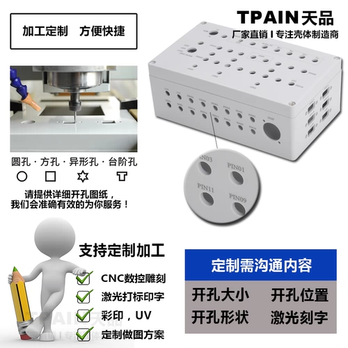 Металлические пластиковые водонепроницаемые литиевые батарейки из нержавеющей стали, блок питания, корпус