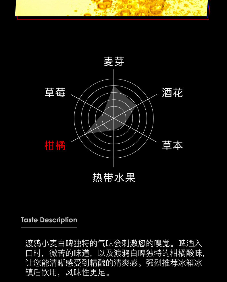 渡鸦 德式小麦精酿啤酒 330ml*6罐 图4