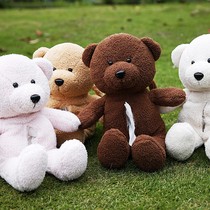 Car tissue box creative car chair back hanging bear paper box cartoon cute wool bear interior storage