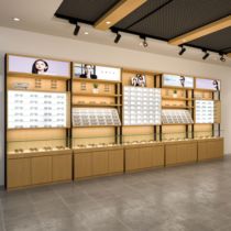 快时尚眼镜柜太阳眼镜展示柜免漆环保生态板铁艺眼镜店货架柜台