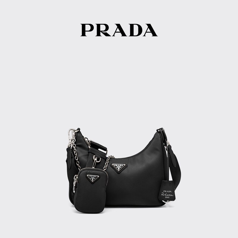 Prada Women's Re-Edition2005 Three-In-One Handbag Shoulder Bag Underarm Bag