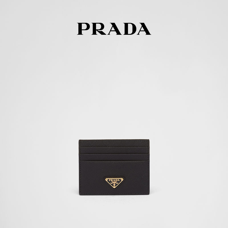 Prada Women's Saffiano Cow Leather Card Holder