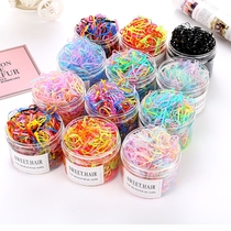 New Hair Accessories Children Zags Leather Fascia Hair Rope Adult Elastic Hair Ring Disposable Black Rubber Band Head Accessories Women Small Accessories