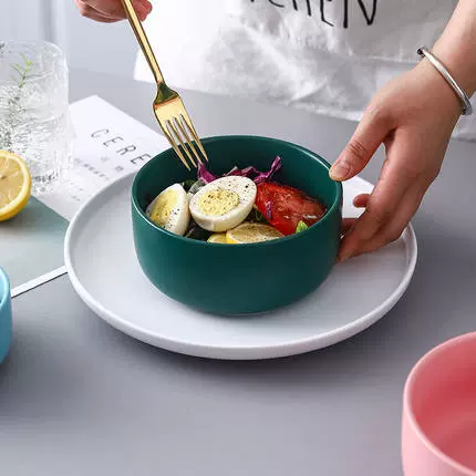 Креативная керамическая милая японская брендовая посуда для домашнего использования, клубника, комплект, ручная роспись