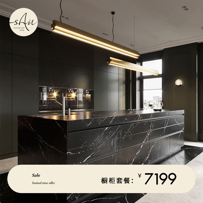 Creek bank overall overall cabinet custom overall kitchen overall cabinet Modern simple open?Car decoration whole house customization