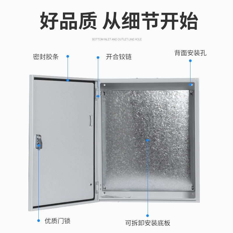 Jxf Base Box Household Meter Box Meter Box Factory Surface-Mounted Control Wiring Box Wall-Mounted Box Electrical Box Distribution Box